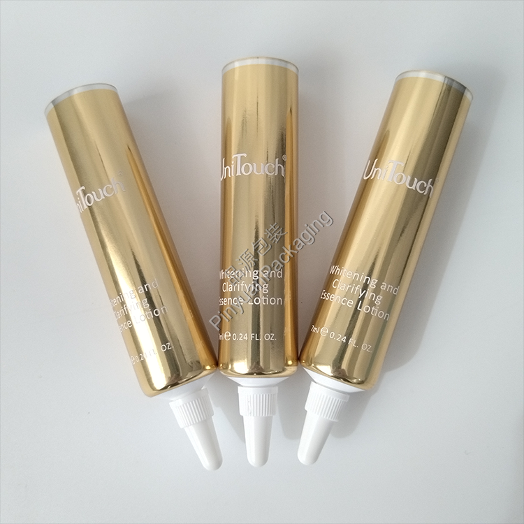 D19 7ml Whitening Essence Lotion High-gloss ABL Cosmetic Tube with White Nozzle Screw Cap