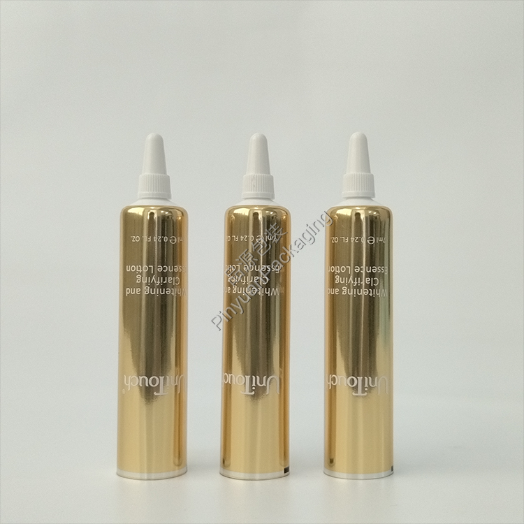 D19 7ml Whitening Essence Lotion High-gloss ABL Cosmetic Tube with White Nozzle Screw Cap