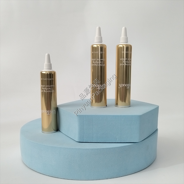 D19 7ml Whitening Essence Lotion High-gloss ABL Cosmetic Tube with White Nozzle Screw Cap