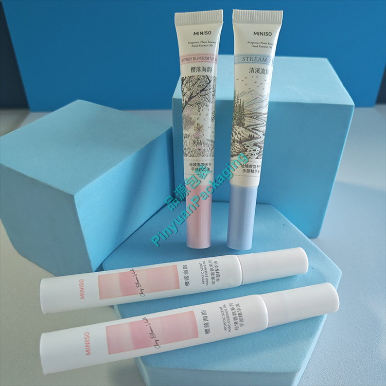 D16 10ml Hand Essence Oil PBL Cosmetic Tube with Long Thin Brush Applicator