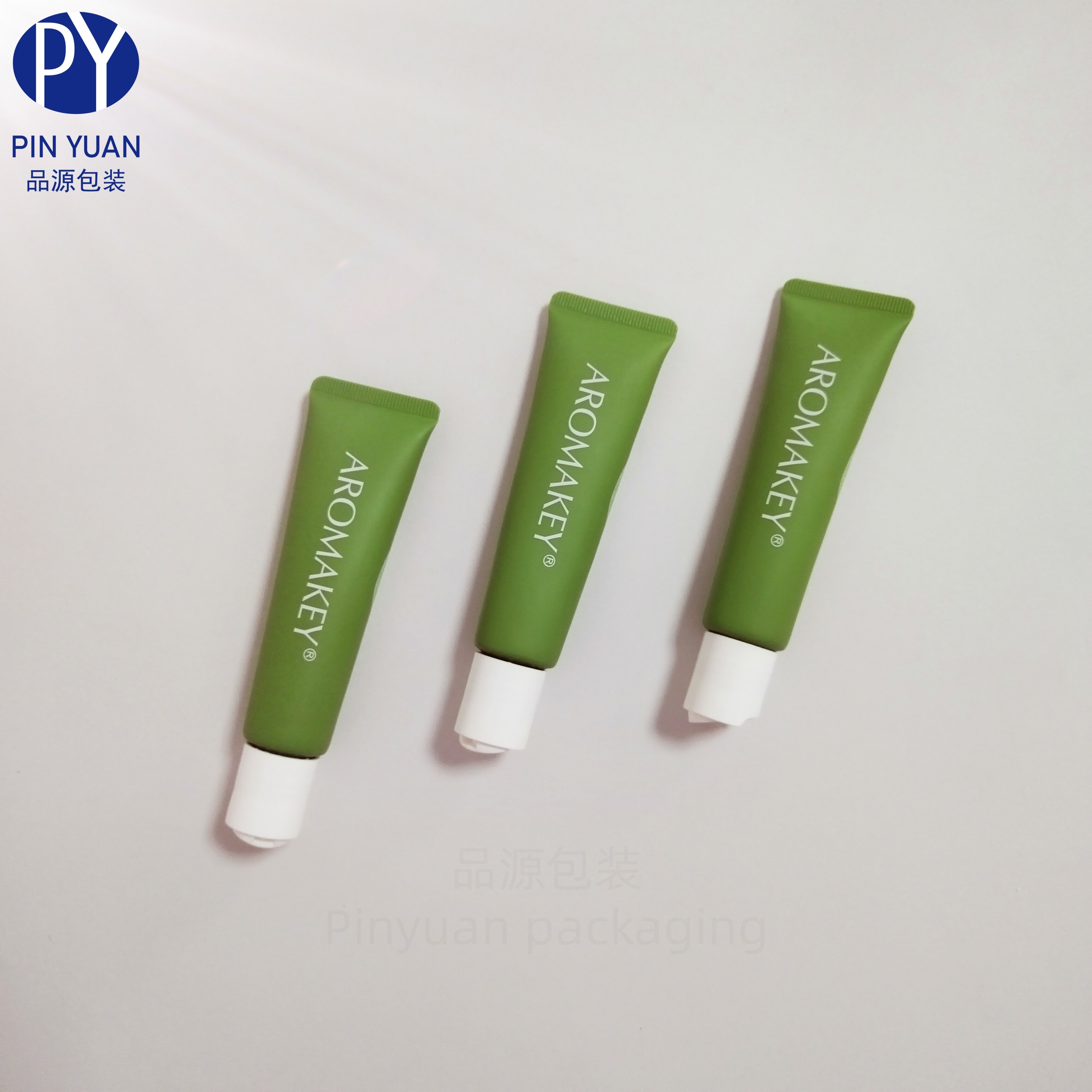 D25 Green Matte PE Plastice Comestic Tube for Skin Care Body Lotion with White Screw Swing Cap