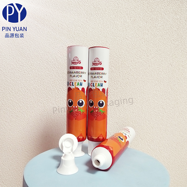 D30 40g Baby Children's Toothpaste ABL Cosmetic Tube with Adorable Cartoon Design and Flip-top Cap