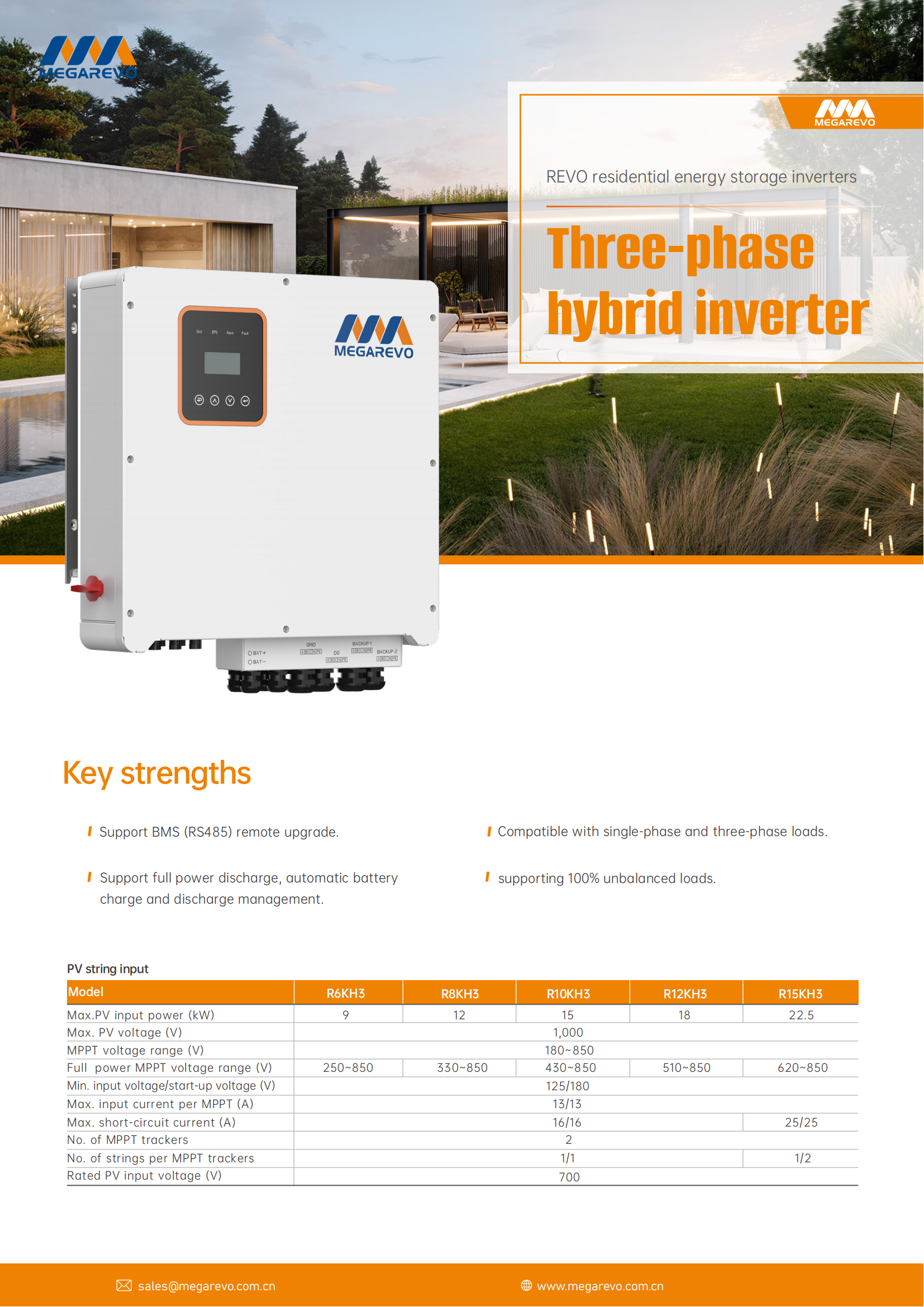 Hybrid inverter-Three phase ESS hybrid inverter
