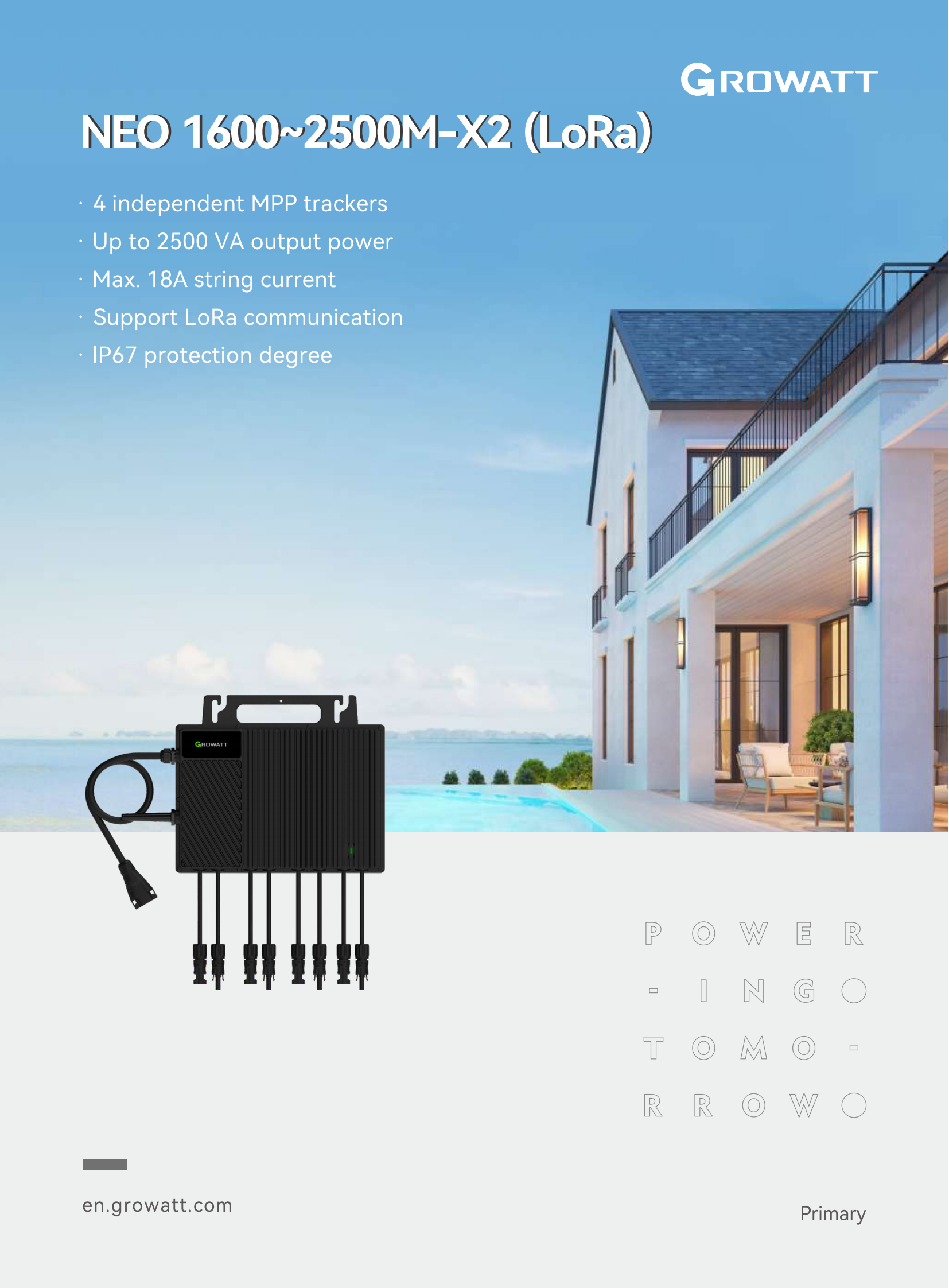 On grid PV inverter-Microinverter-NEO 1600-2500M-X2