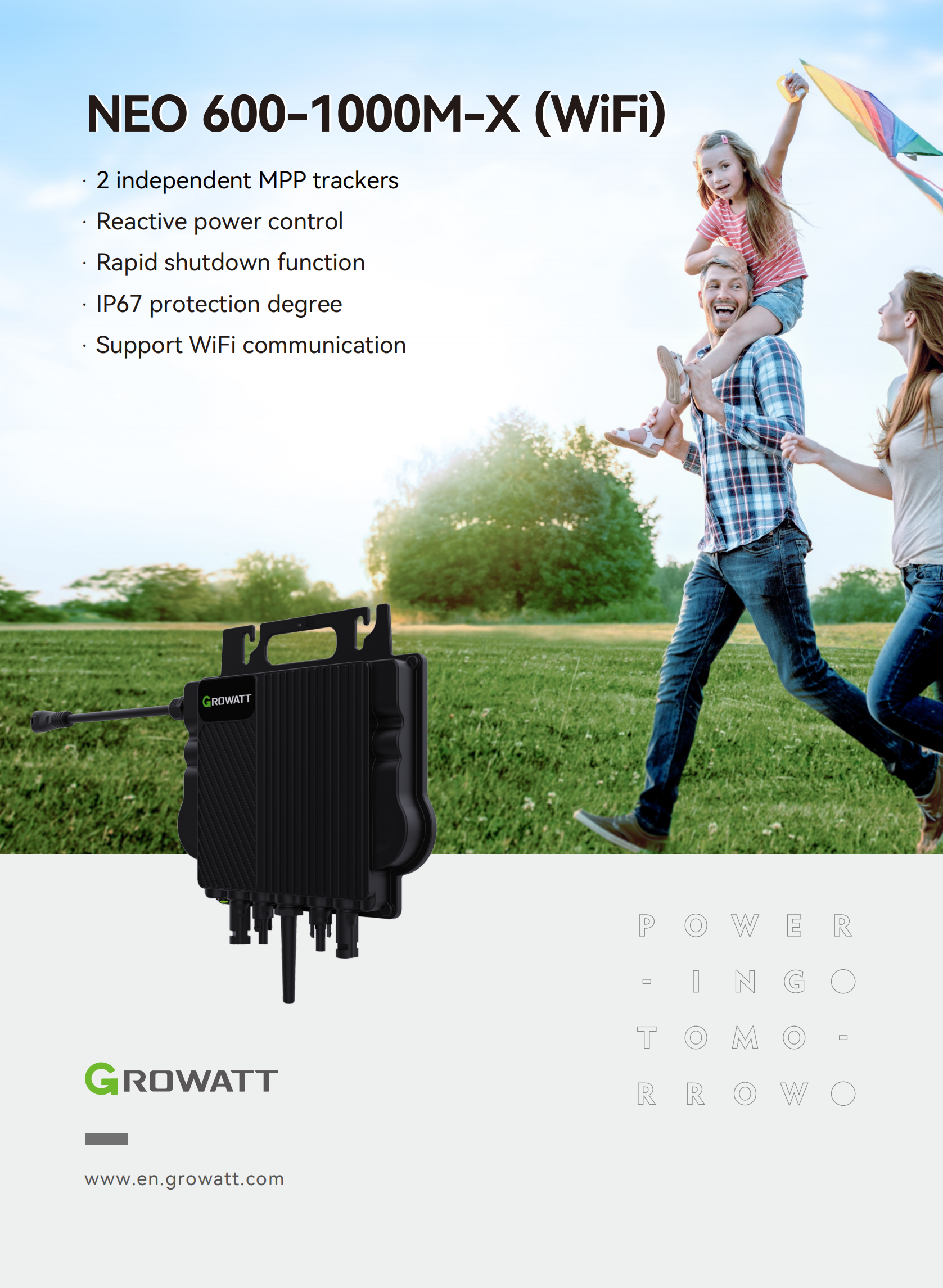 On grid PV inverter-Microinverter-NEO 600-1000M-X ((WiiFii))