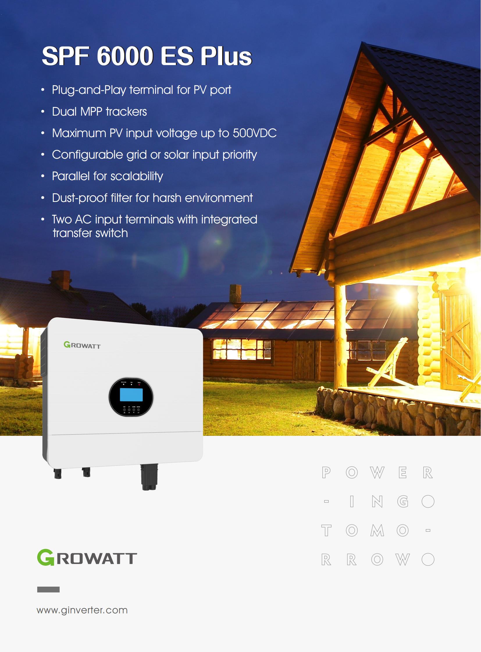 Off-Grid storage Inverter-Single Phase Off-Grid-SPF6000ESPlus