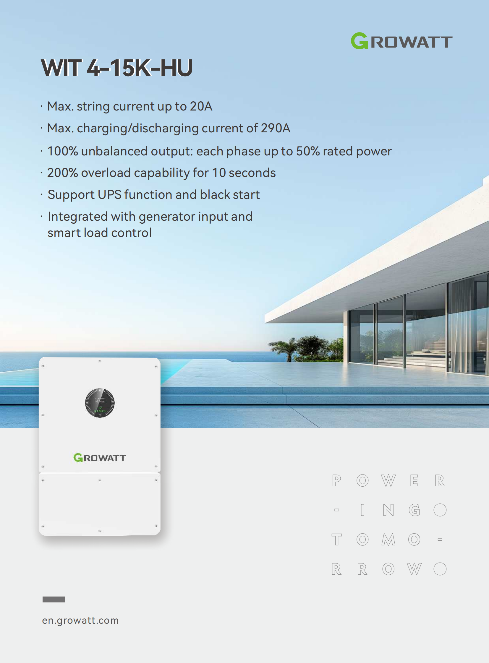 Hybrid inverter-Three Phase Hybrid-WIT 4-15K-HU