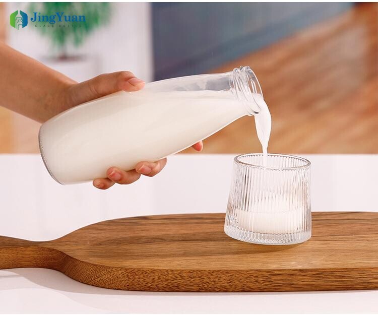 Glass Milk Bottles 