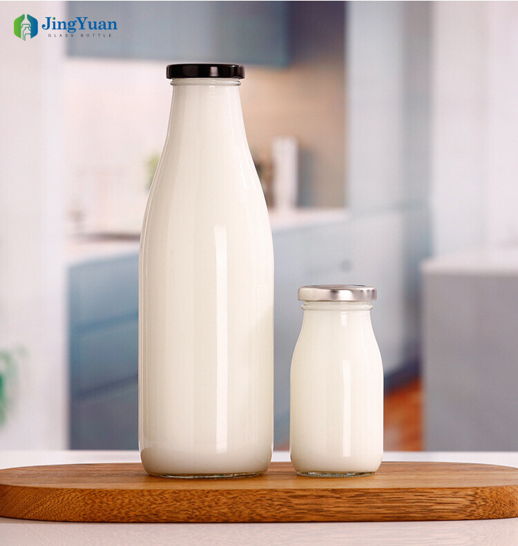 Glass Milk Bottles 