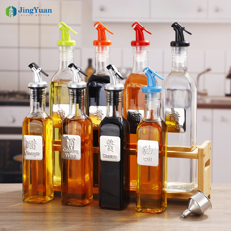 Glass Vinegar Bottles 