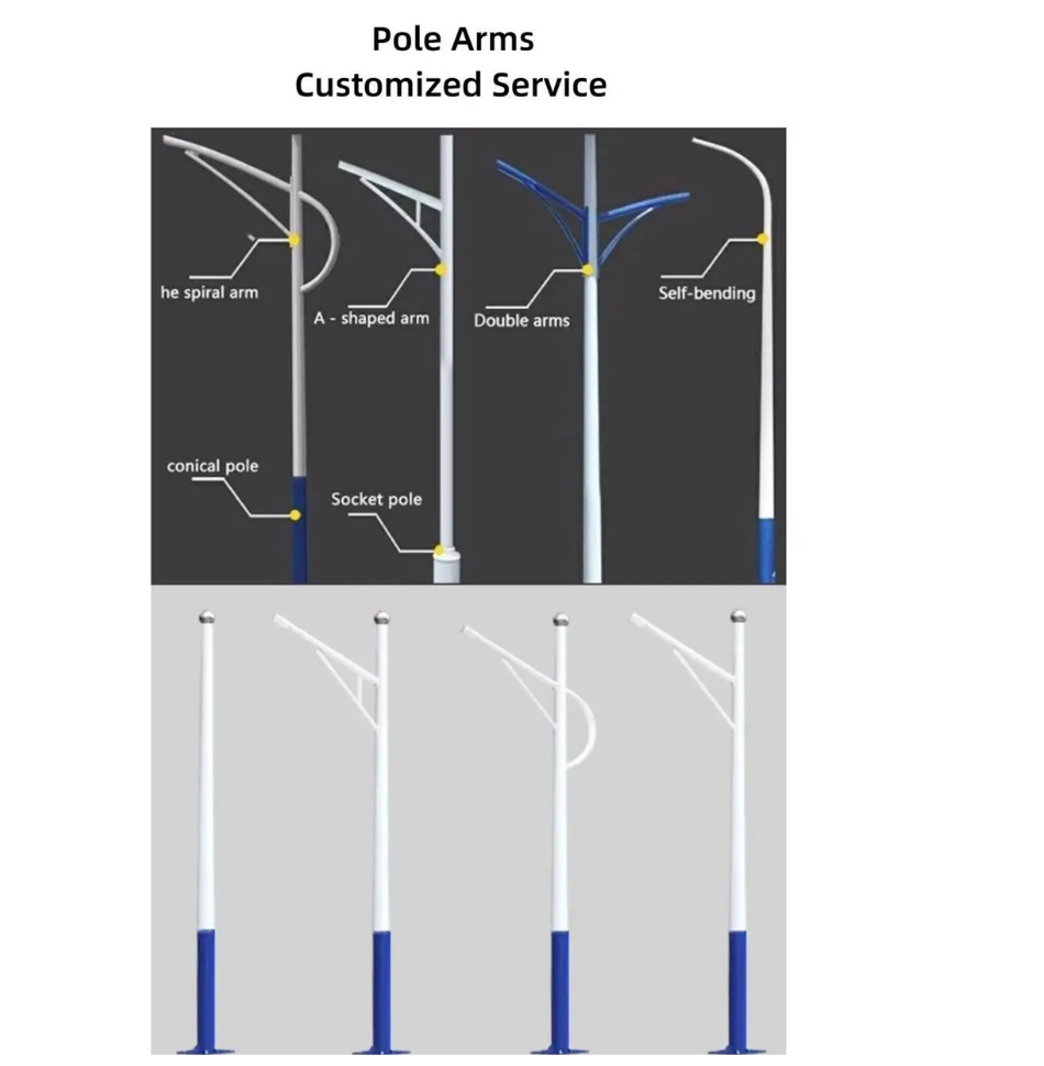 A-arm light pole