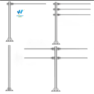 intersection monitoring pole for traffic camera and signal equipment installation
