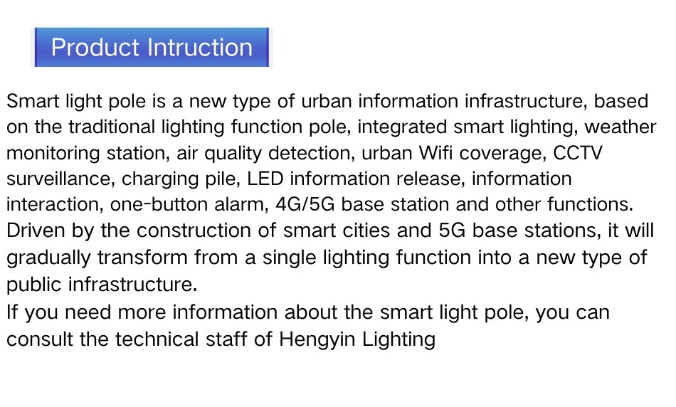 Outdoor LED Display Smart Street Light System