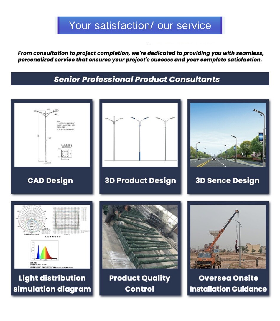 Manufacturer LED High 18m High Mast Light pole