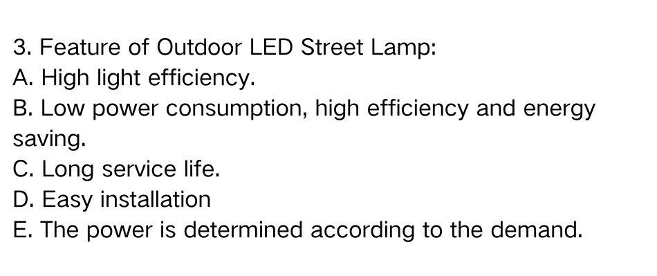 IP66 Energy-Efficient Aluminum Alloy CE LED Street Light