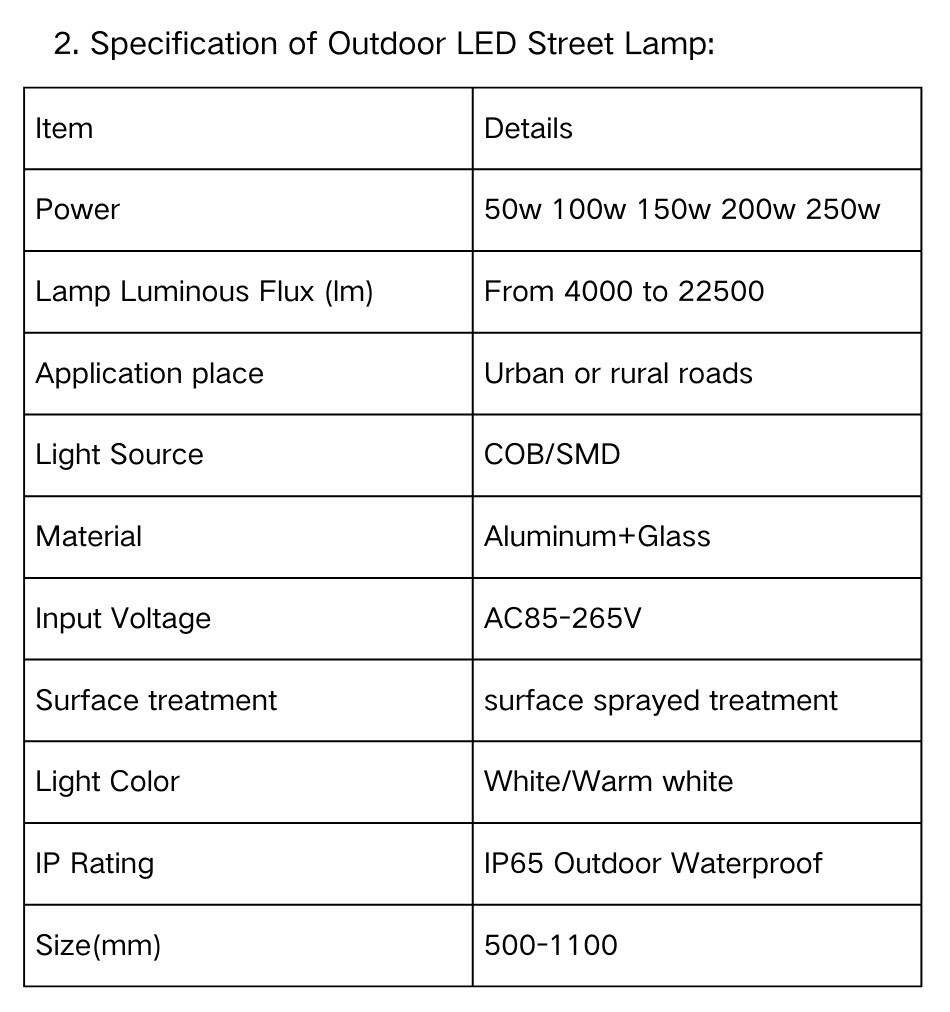 30w Led Street Light
