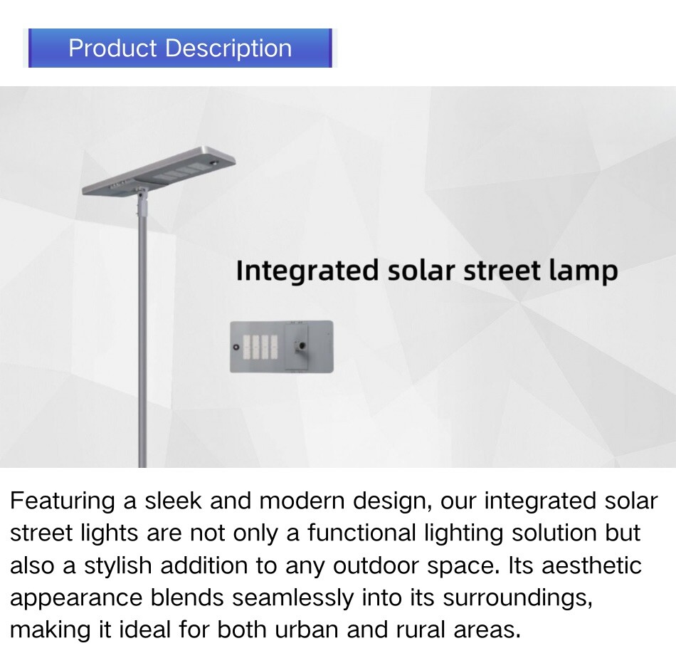 Outdoor Integrated 30W-200W Solar Street Light