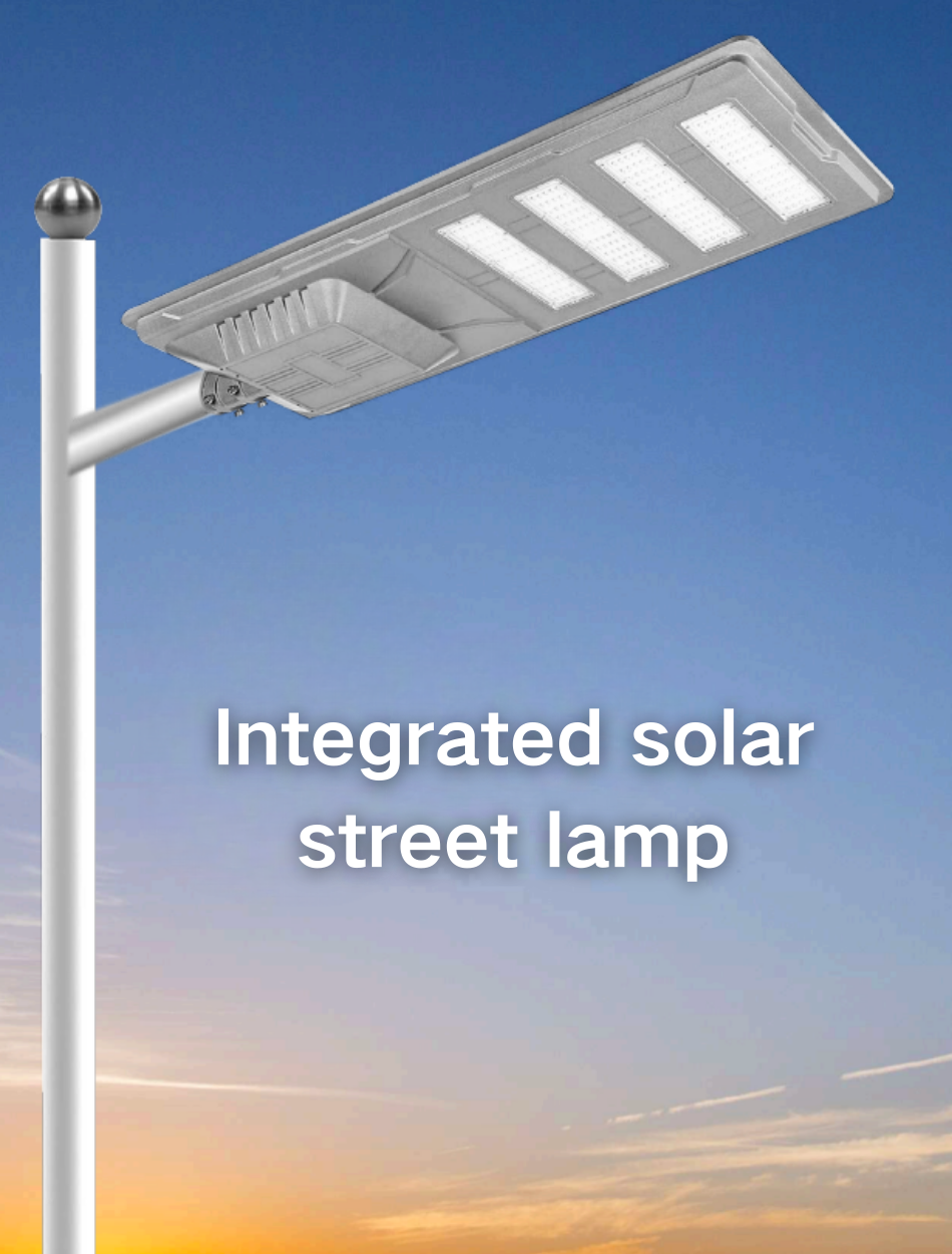 Integrated Solar Street Light for Outdoor Illumination