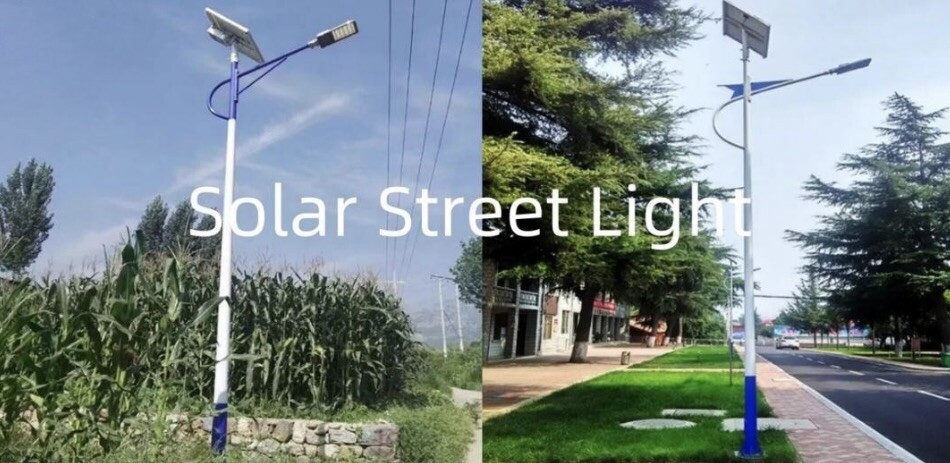 Outdoor IP65 LED Solar Street Light with Lithium Battery