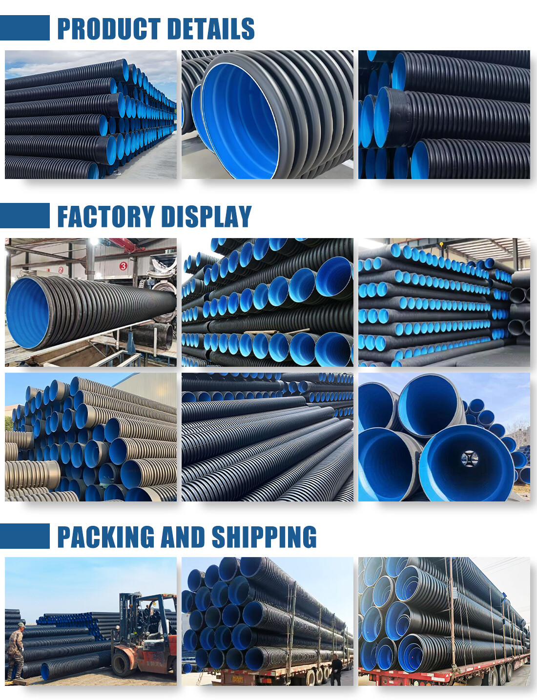 Double-wall corrugated pipe