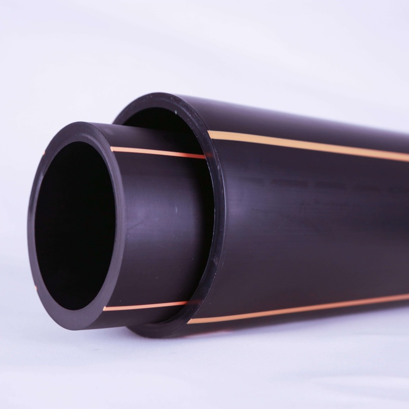PE Pipe with orange marking line for gas industrial PE Pipe with orange marking line for gas industrial