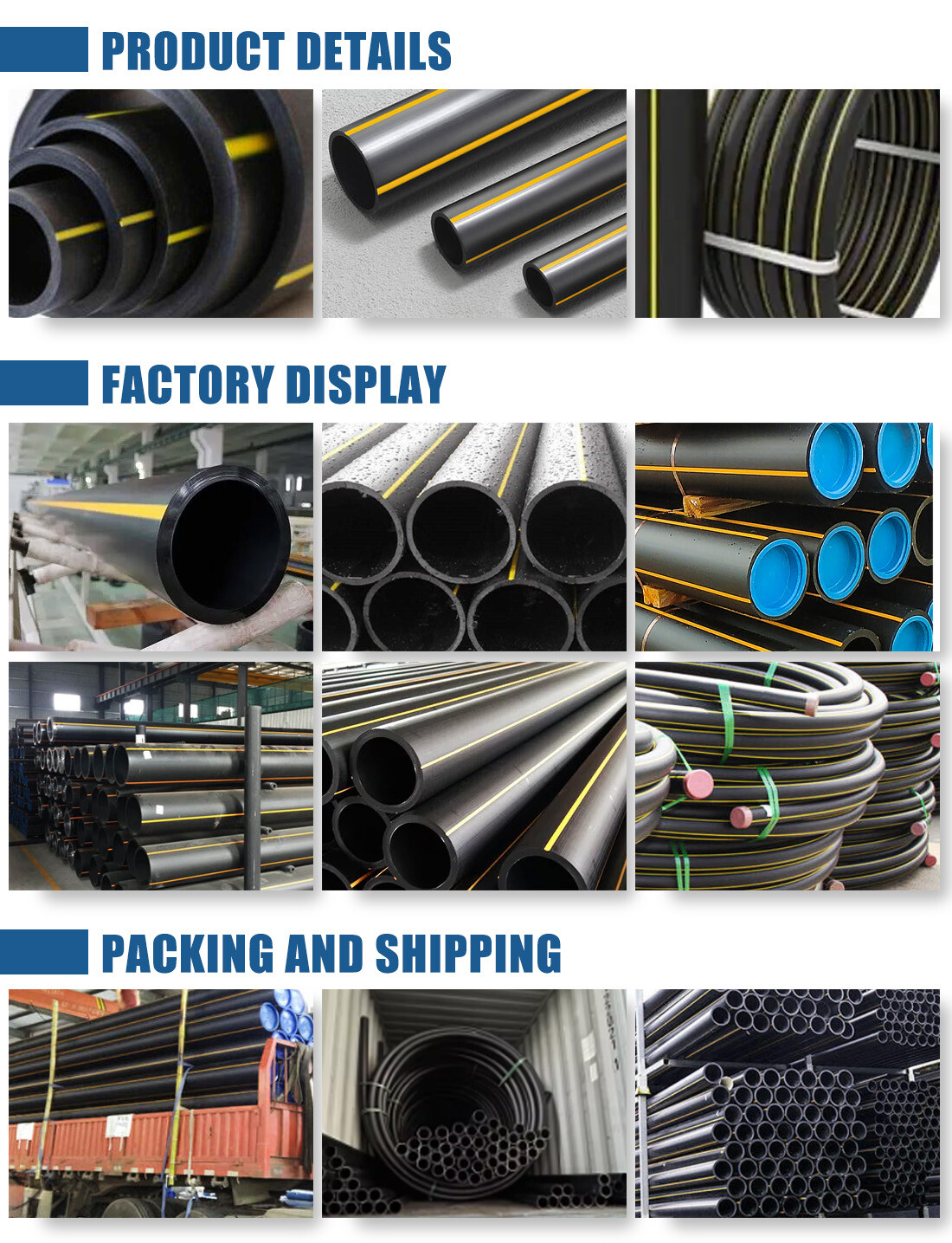 PE80 Pipe Natural Gas Pipes PE80 Pipe Natural Gas Pipes