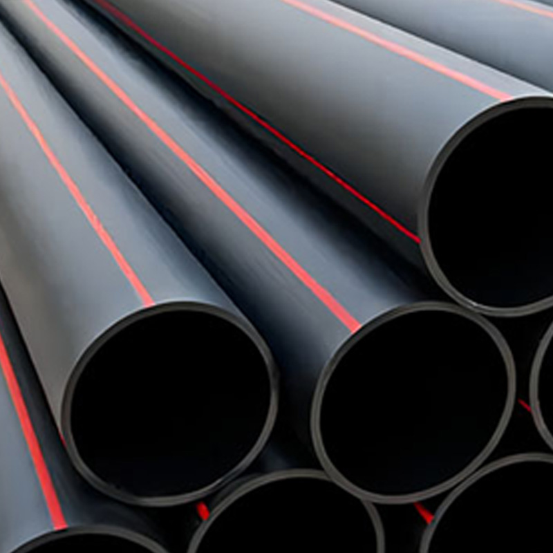 PE Pipe with red marking line for mining