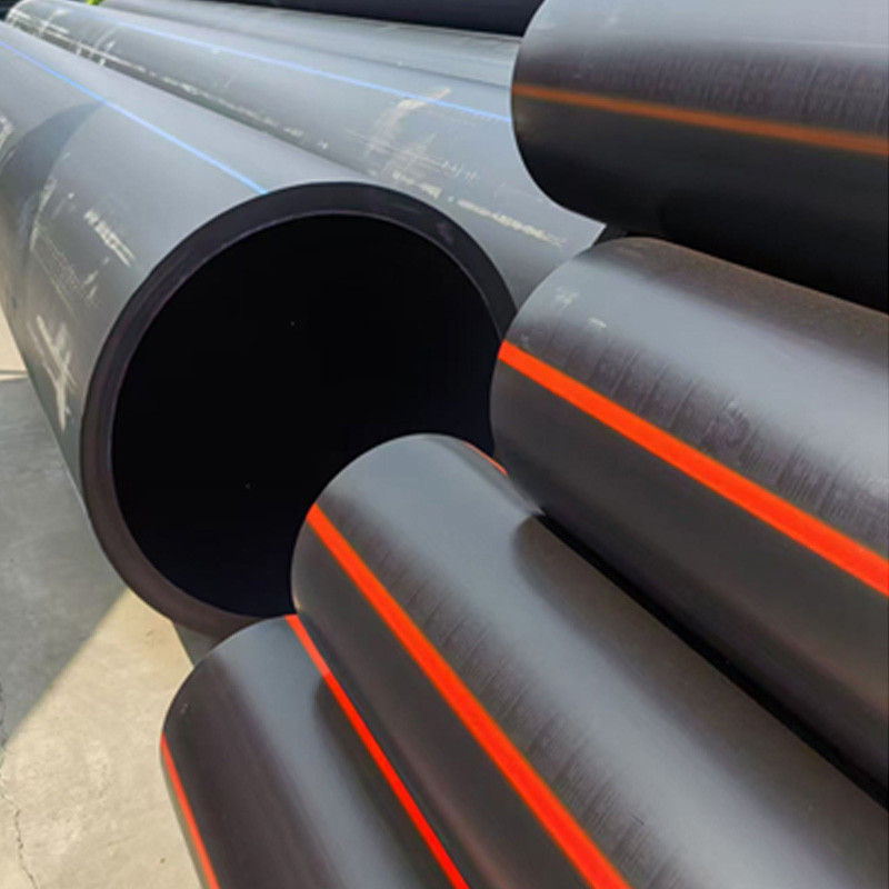 PE Pipe with red marking line for mining PE Pipe with red marking line for mining