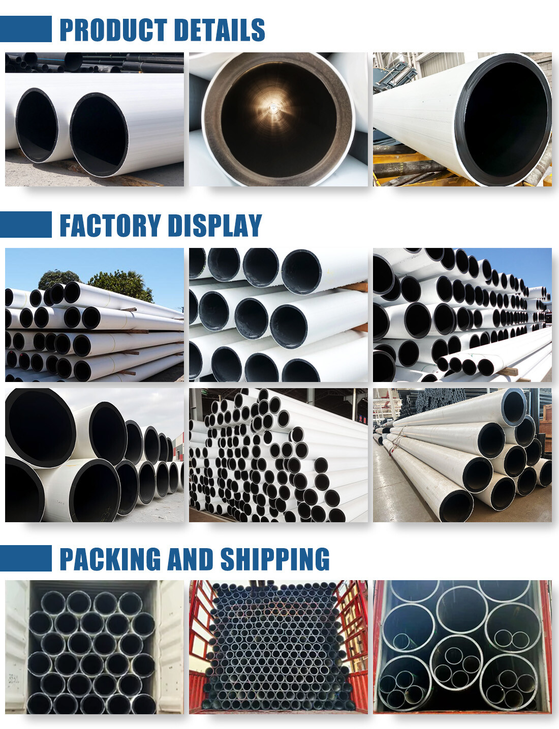 HDPE White Co-Extruded Pipe HDPE White Co-Extruded Pipe