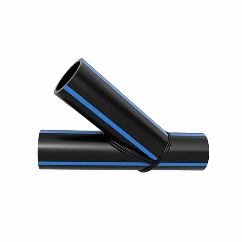 Y-shaped tee PE pipe