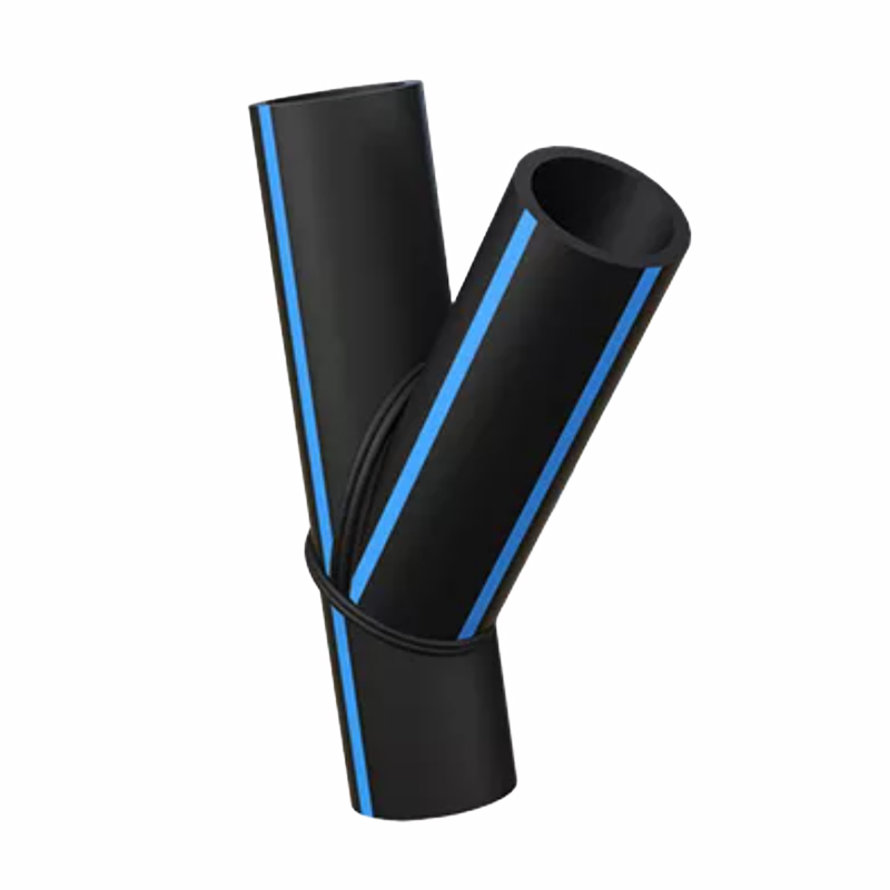 Y-shaped tee PE pipe