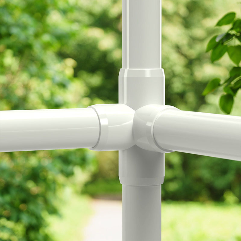 PVC pipes with fittings