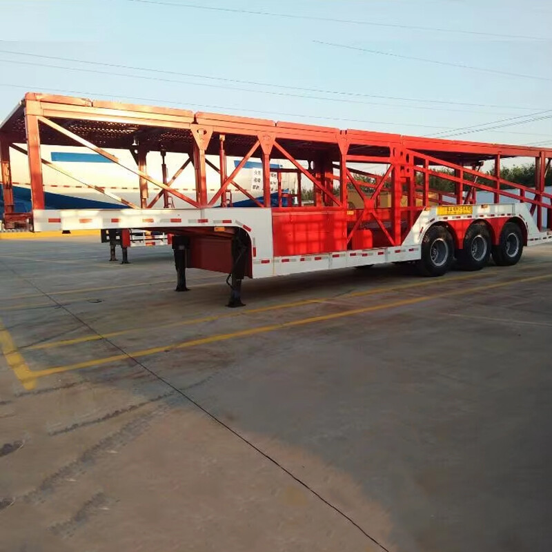 3 Axle Vehicle Auto Car Carrier Transport Semi Trailer