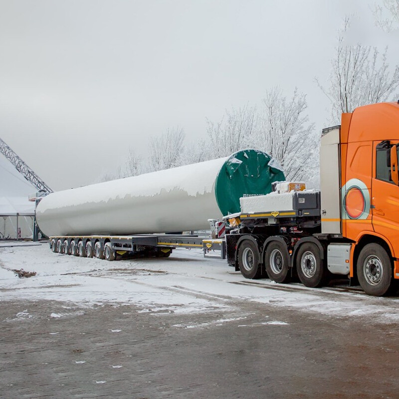 8 Axle Extendable Wind Blade Transport Trailer
