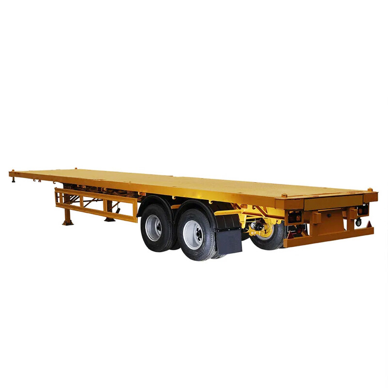 2 Axles 40ft Single-point Suspension Flatbed Trailer