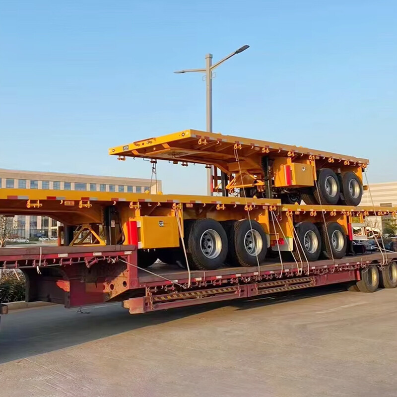 2 Axles 40ft Single-point Suspension Flatbed Trailer