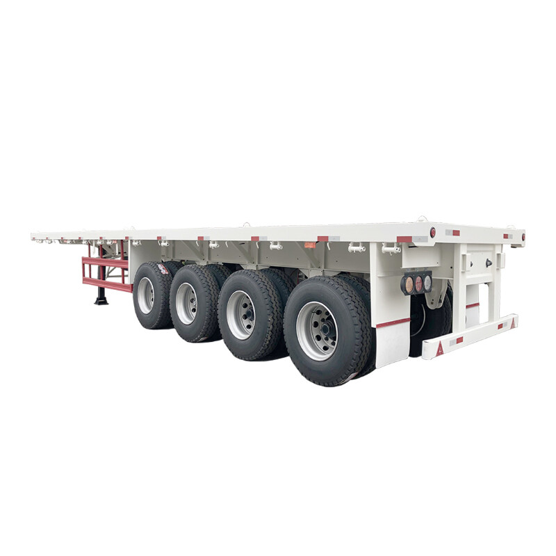 80-100t 4 Axles Flatbed Trailer