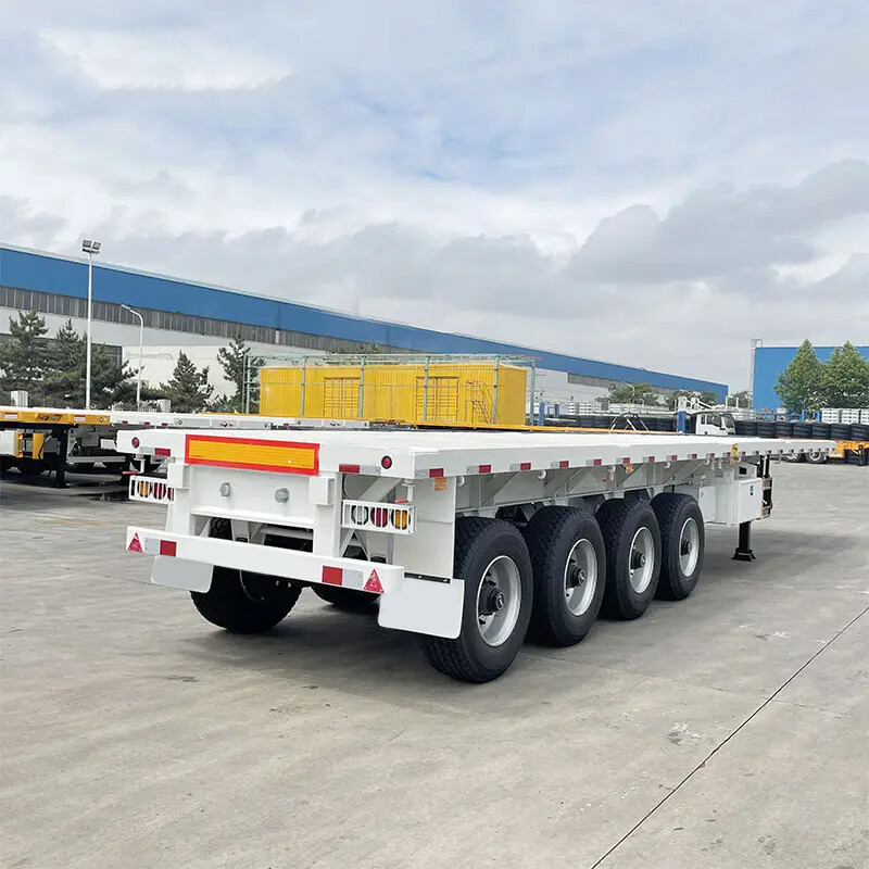 80-100t 4 Axles Flatbed Trailer