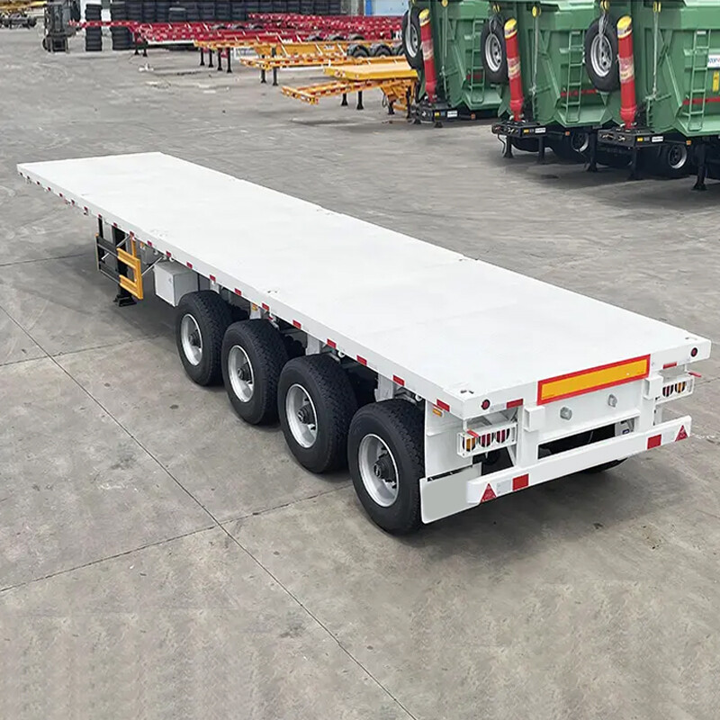80-100t 4 Axles Flatbed Trailer