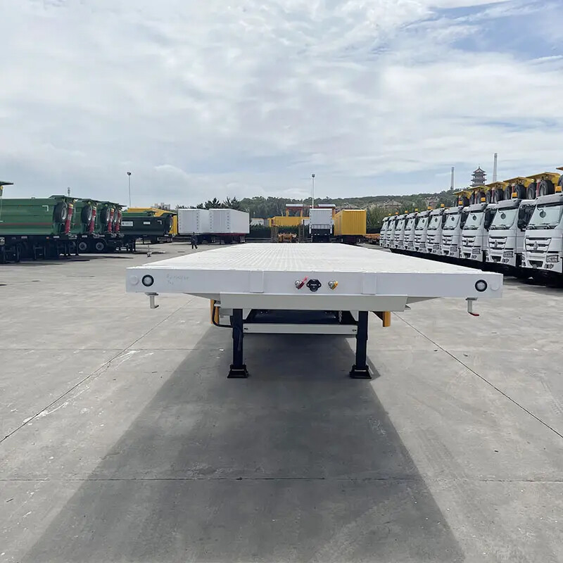 80-100t 4 Axles Flatbed Trailer