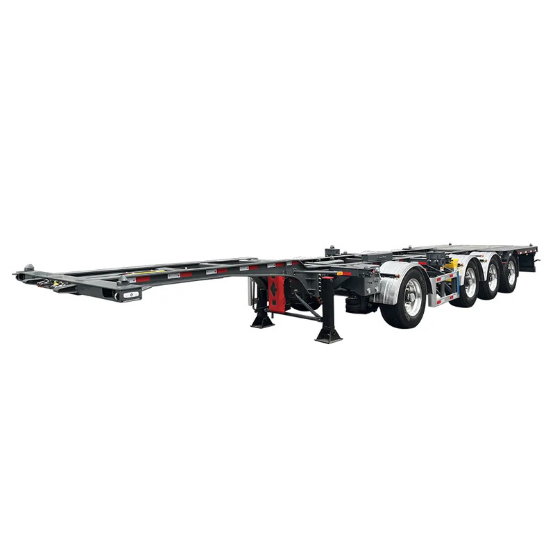 4 Axles 40ft Skeleton Container Trailer