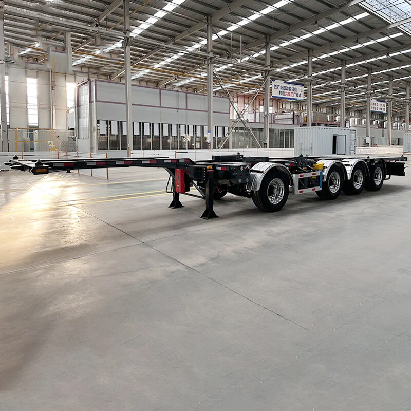 4 Axles 40ft Skeleton Container Trailer