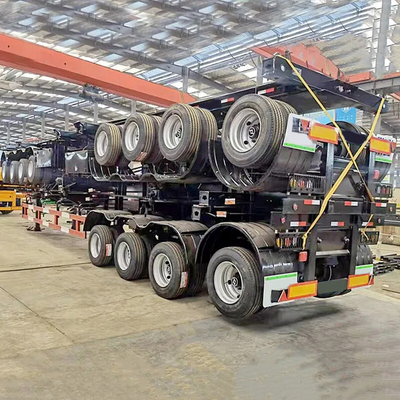 4 Axles 40ft Skeleton Container Trailer