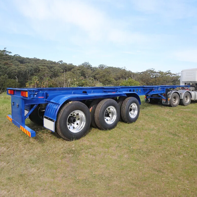 3 Axles 40ft Skeleton Trailer