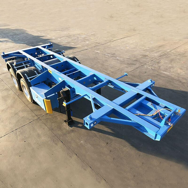 2 Axles 40ft Skeletal Trailer Chassis