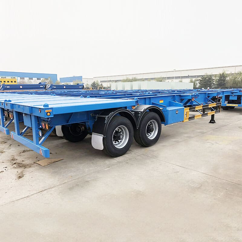 2 Axles 40ft Skeletal Trailer Chassis