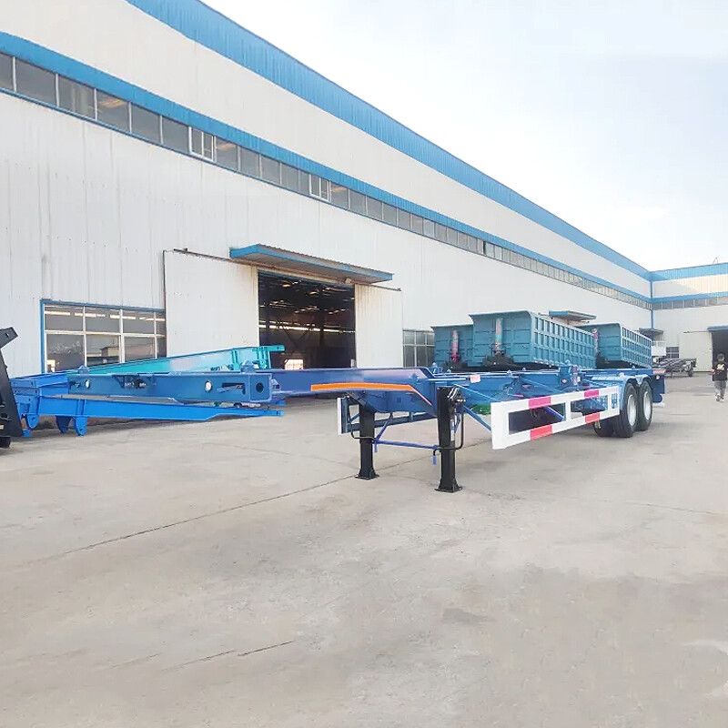 2 Axles 40ft Skeletal Trailer Chassis