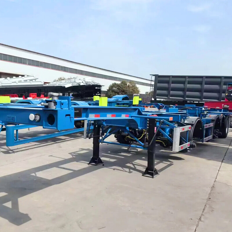 2 Axles 40ft Skeletal Trailer Chassis