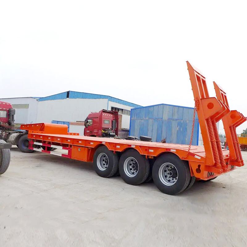 3 Axle 50 Ton Lowbed Semi-Trailer
