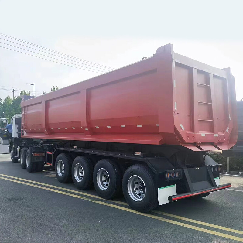 4 Axles Rear Tipper Dump Truck Trailers